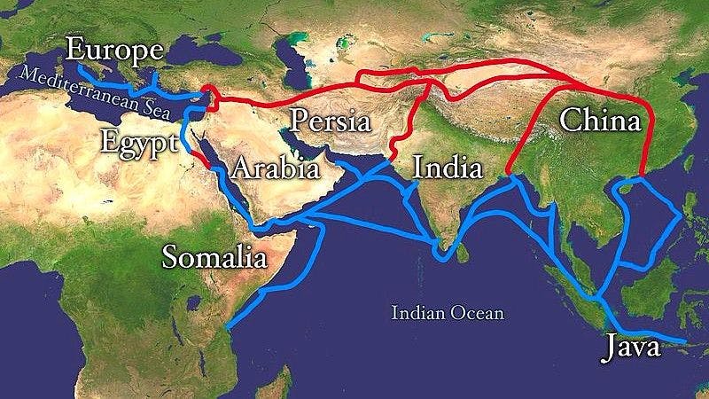 Map of Silk Route
