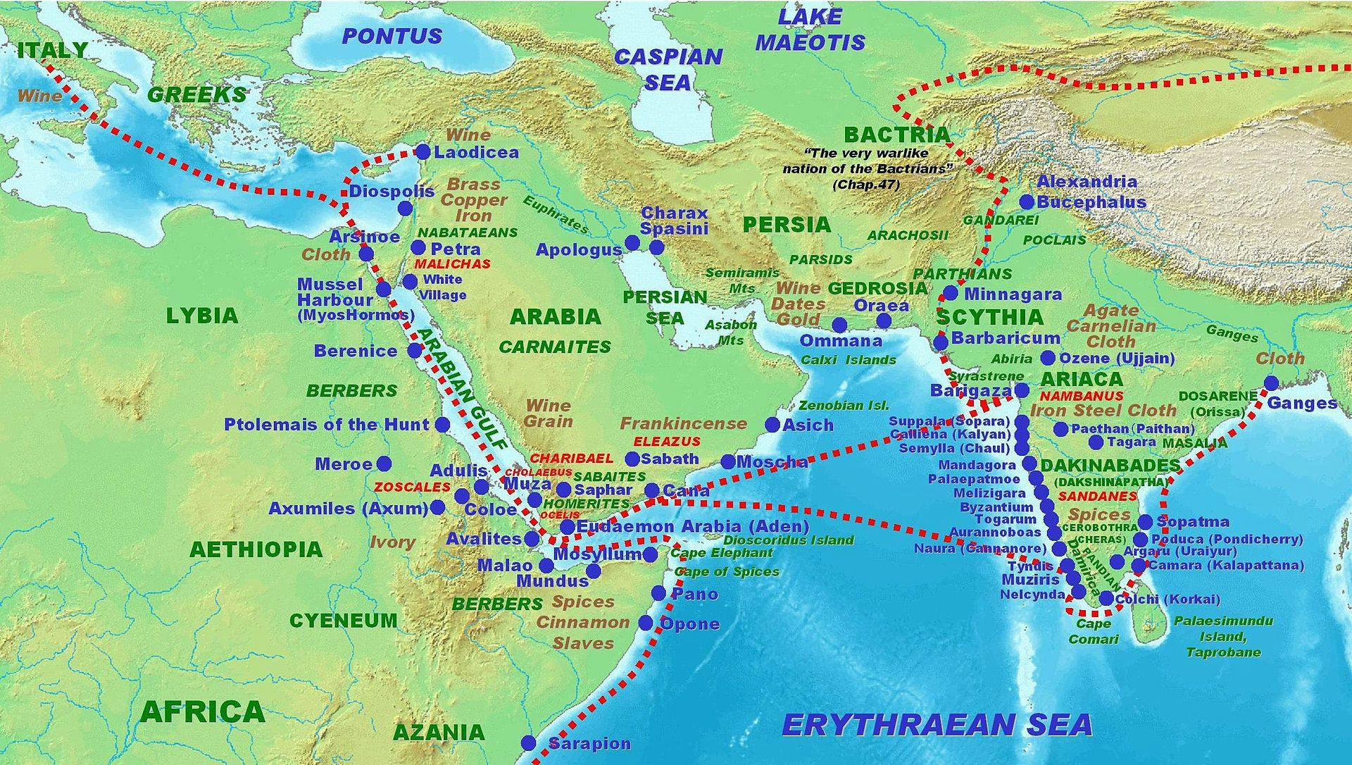 Indo-Roman trading ports