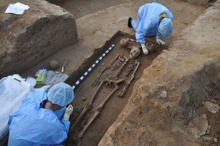 Rakhigarhi Burial for DNA recovery