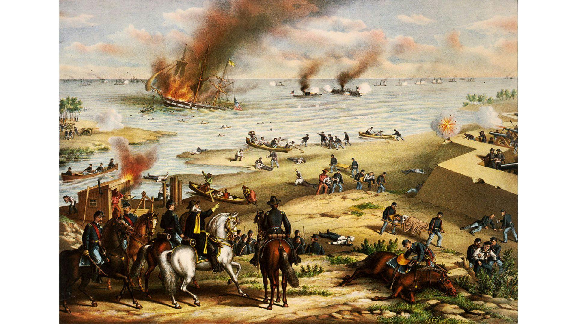 Battle of Hampton Roads during the American Civil War | Wikimedia Commons