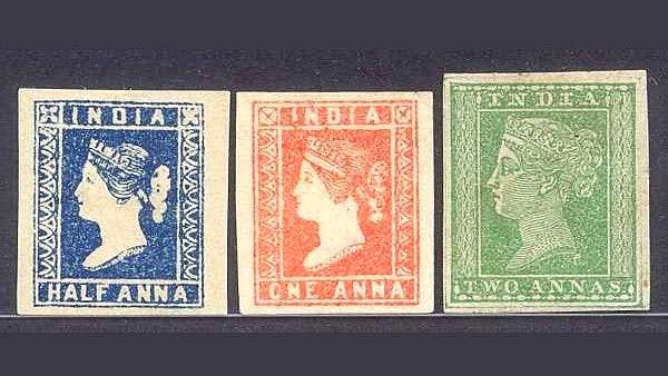 Queen Victoria postal stamp, 1854