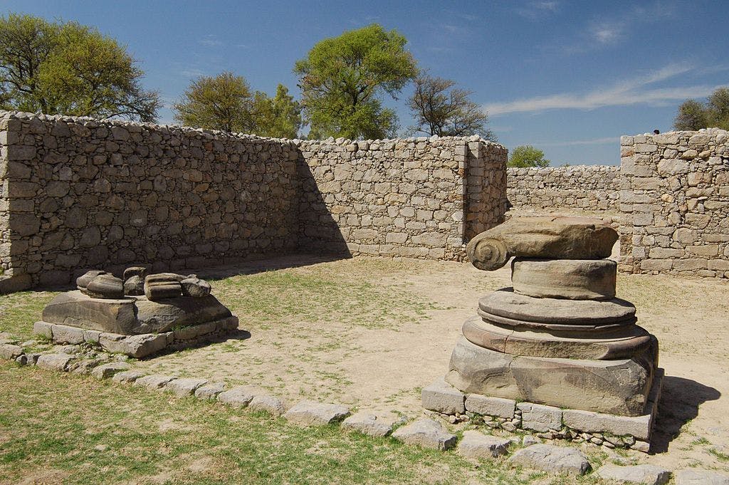 Remnants of a Zoroastrian fire temple from the era of the Indo-Parthians at Jandial