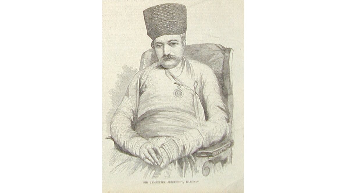 Sketch of Sir Jamsetjee Jeejeebhoy