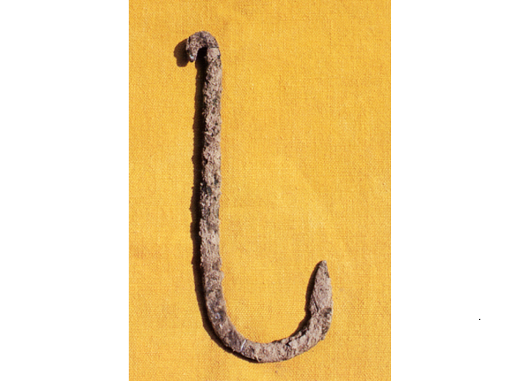 Large Copper Fish Hook from Padri