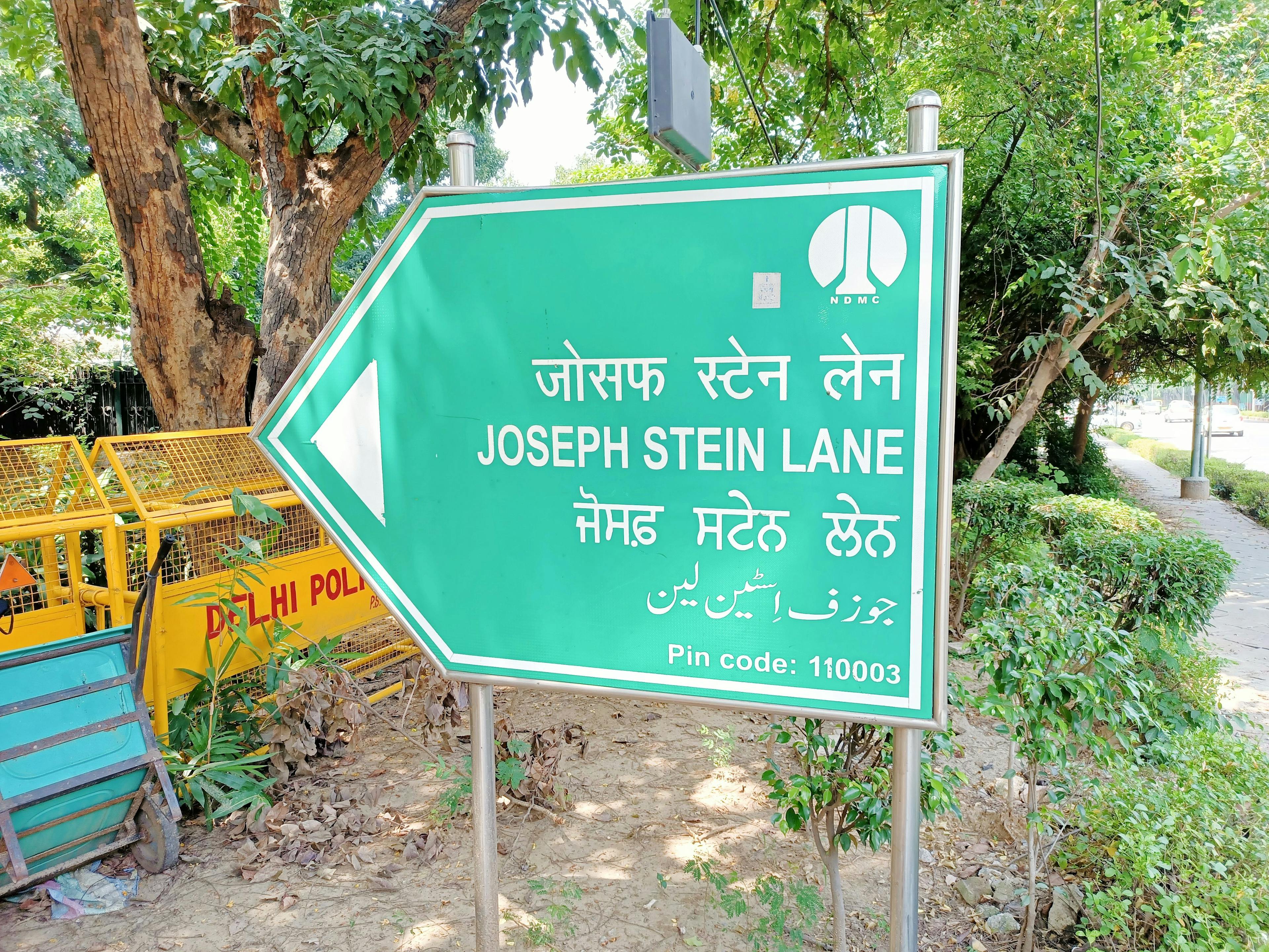 A lane named after the architect, right next to India International Centre 