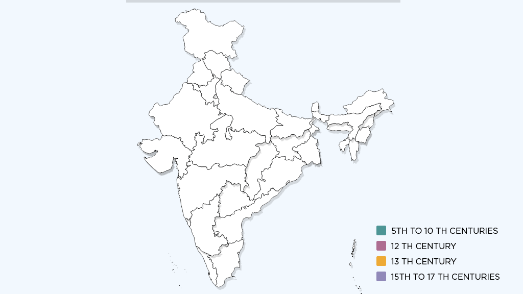 The spread of the Bhakti movement across India