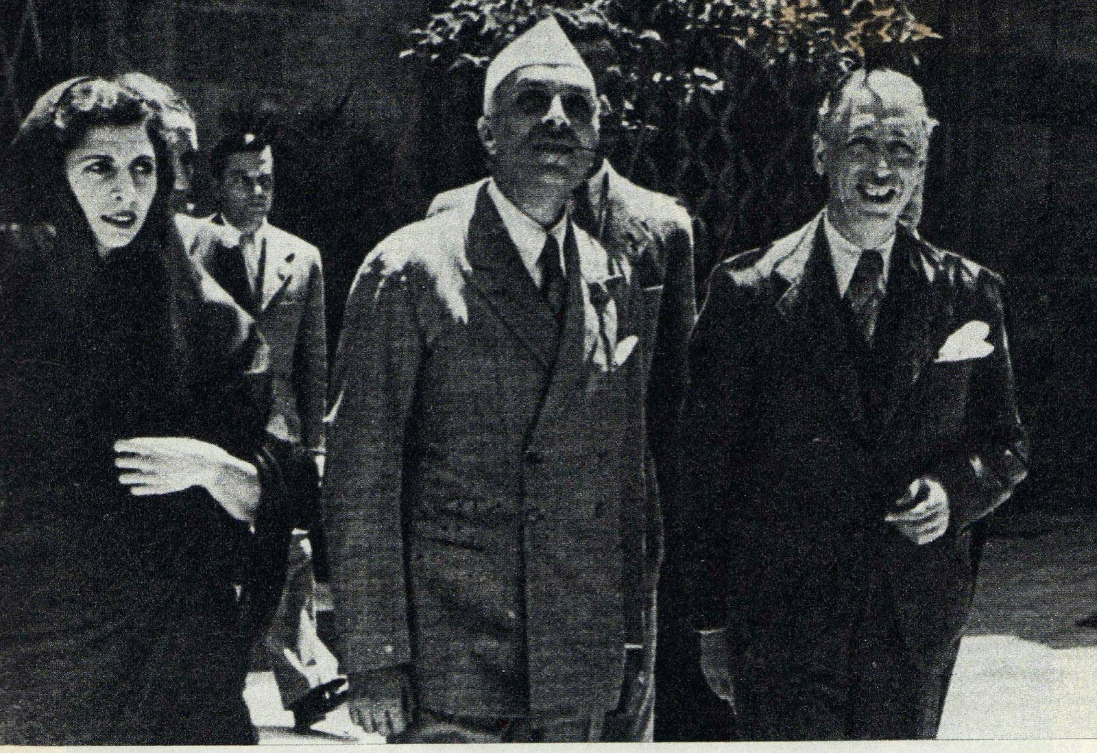 Nehru with a Catalian President Lluís Companys