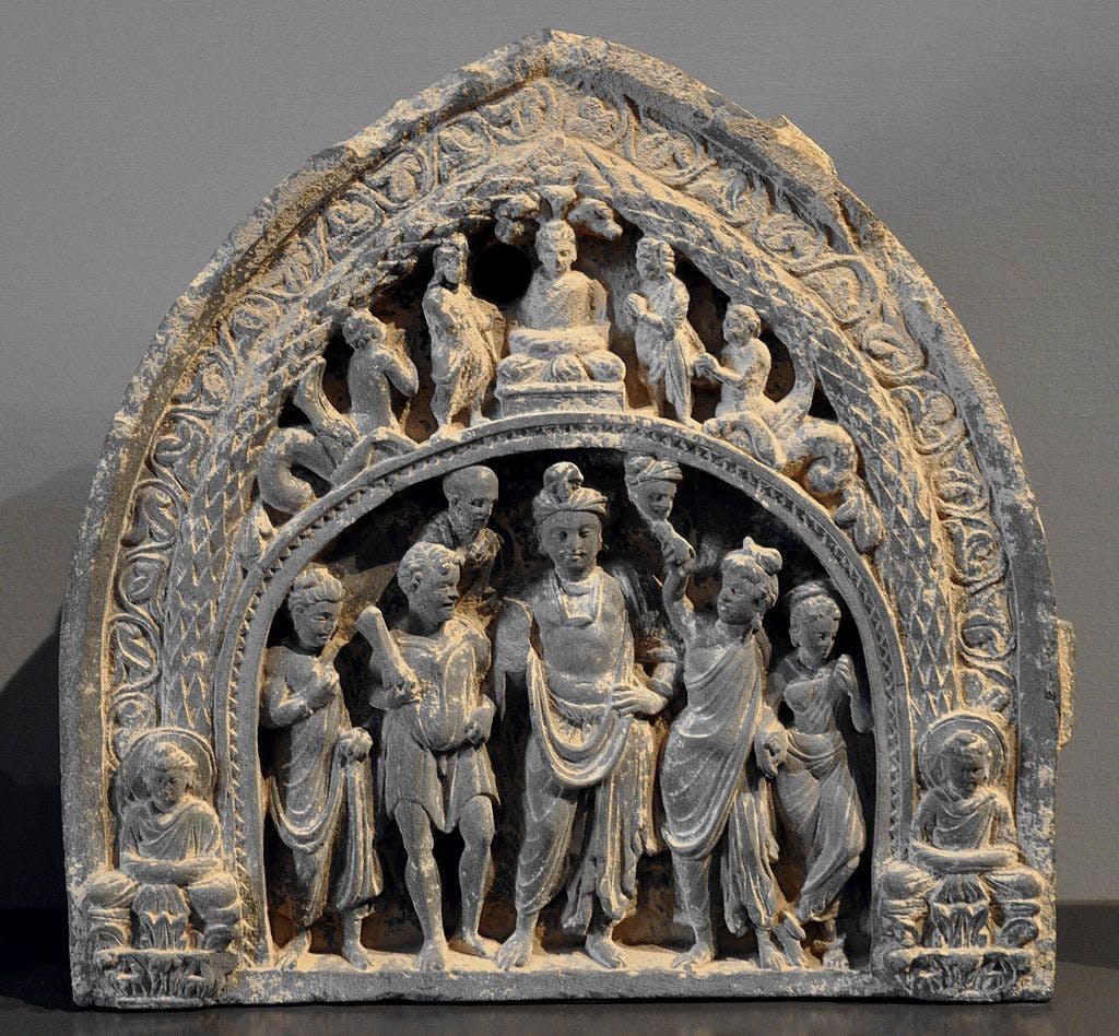 The wedding of Prince Siddhartha, 3rd-4th century CE