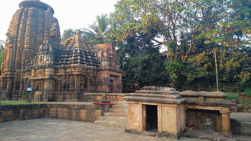 The Siddhesvara temple is a part of the Mukteswar temple complex