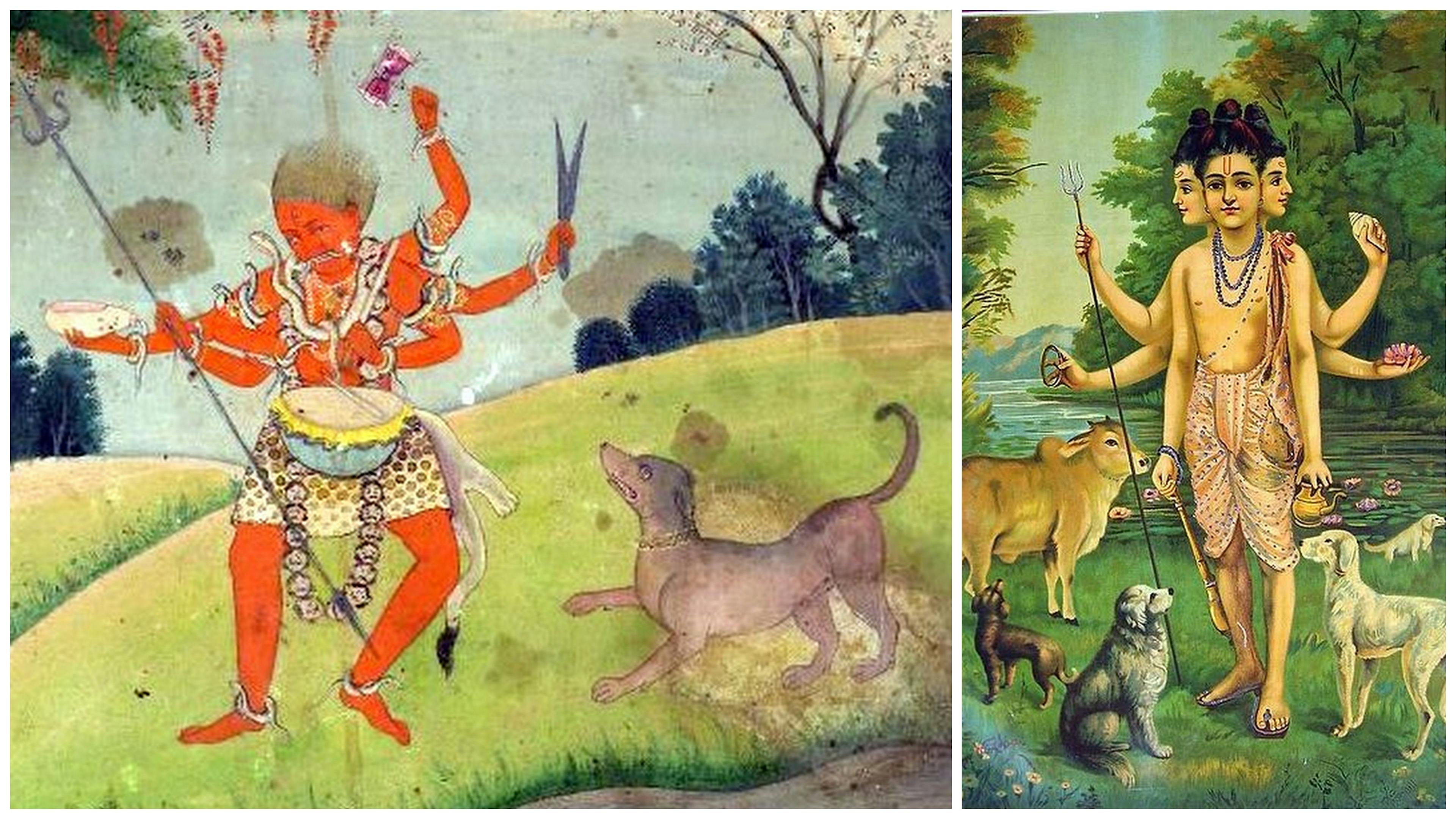 Bhairava, the incarnation of Shiva and Lord Dattatreya