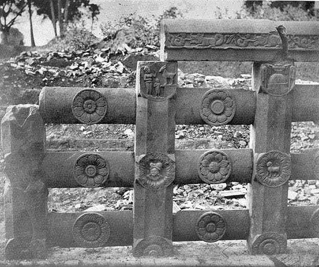 The Sunga Period Railings (Vedika) 250-215 BCE &#8211; (These are now in the Indian Museum, Kolkata)