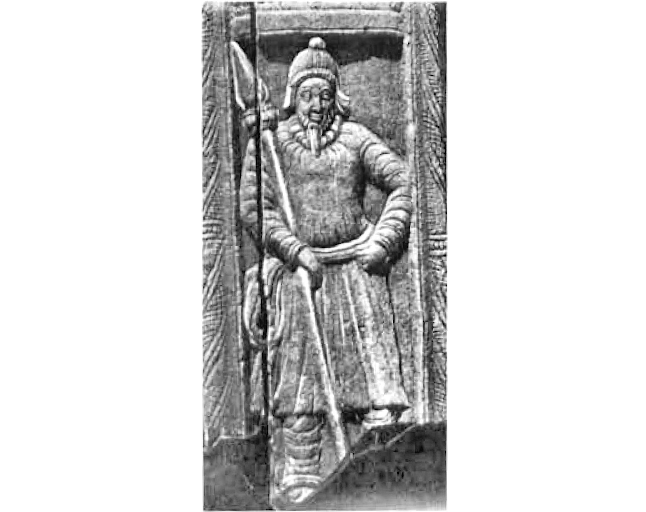 A Scythian/Shaka warrior depicted on the Nagarjunakonda Palace