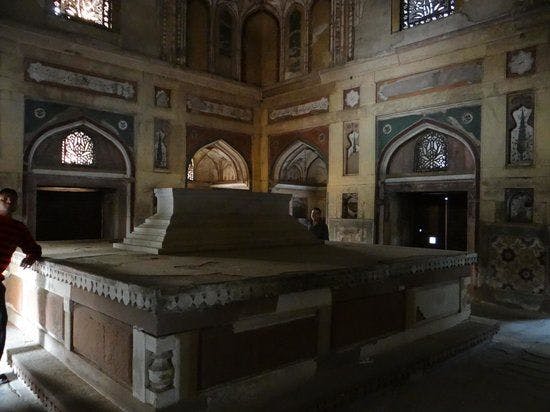 Inside Khusrau’s tomb