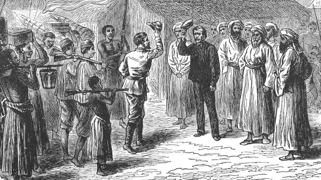 An illustration from Stanley’s 1872 book- How I Found Livingstone