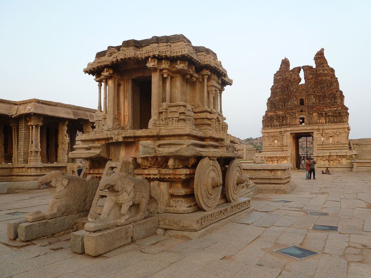Garuda chariot and Vitthala temple entrance