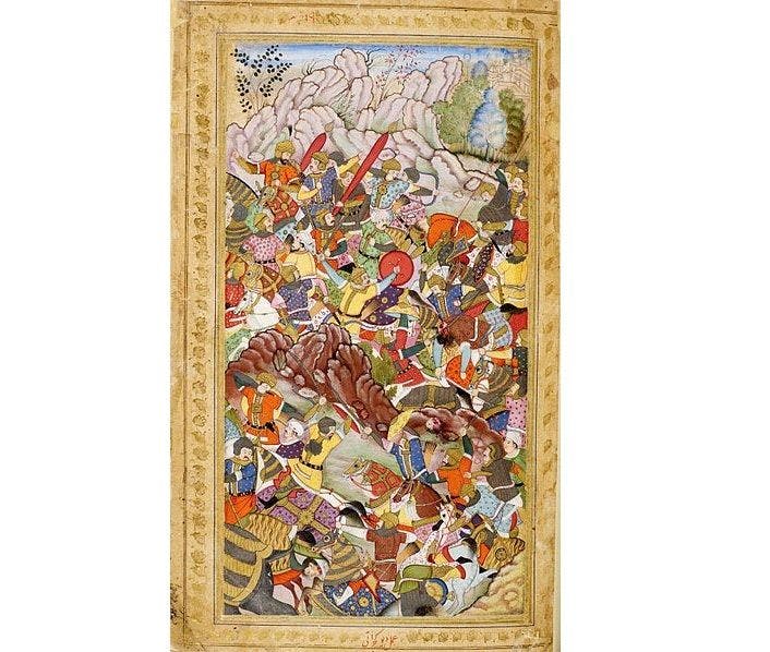 First Battle of Panipat, fought between Babur and Ibrahim Lodi