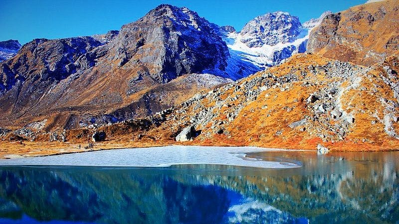 Samiti Lake in Khangchendzonga Biosphere Reserve, Sikkim