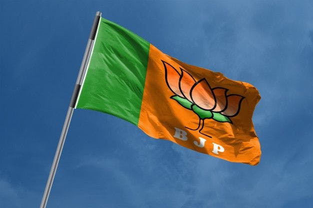 bhartiya-janta-party-bjp-flag-symbol-waving_1498-90
