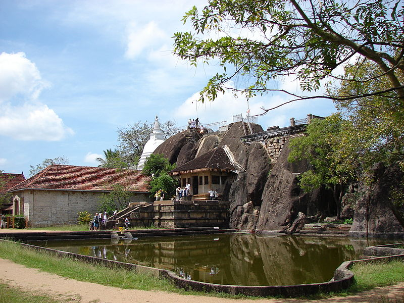Isuruminiya rock-cut temple and pond