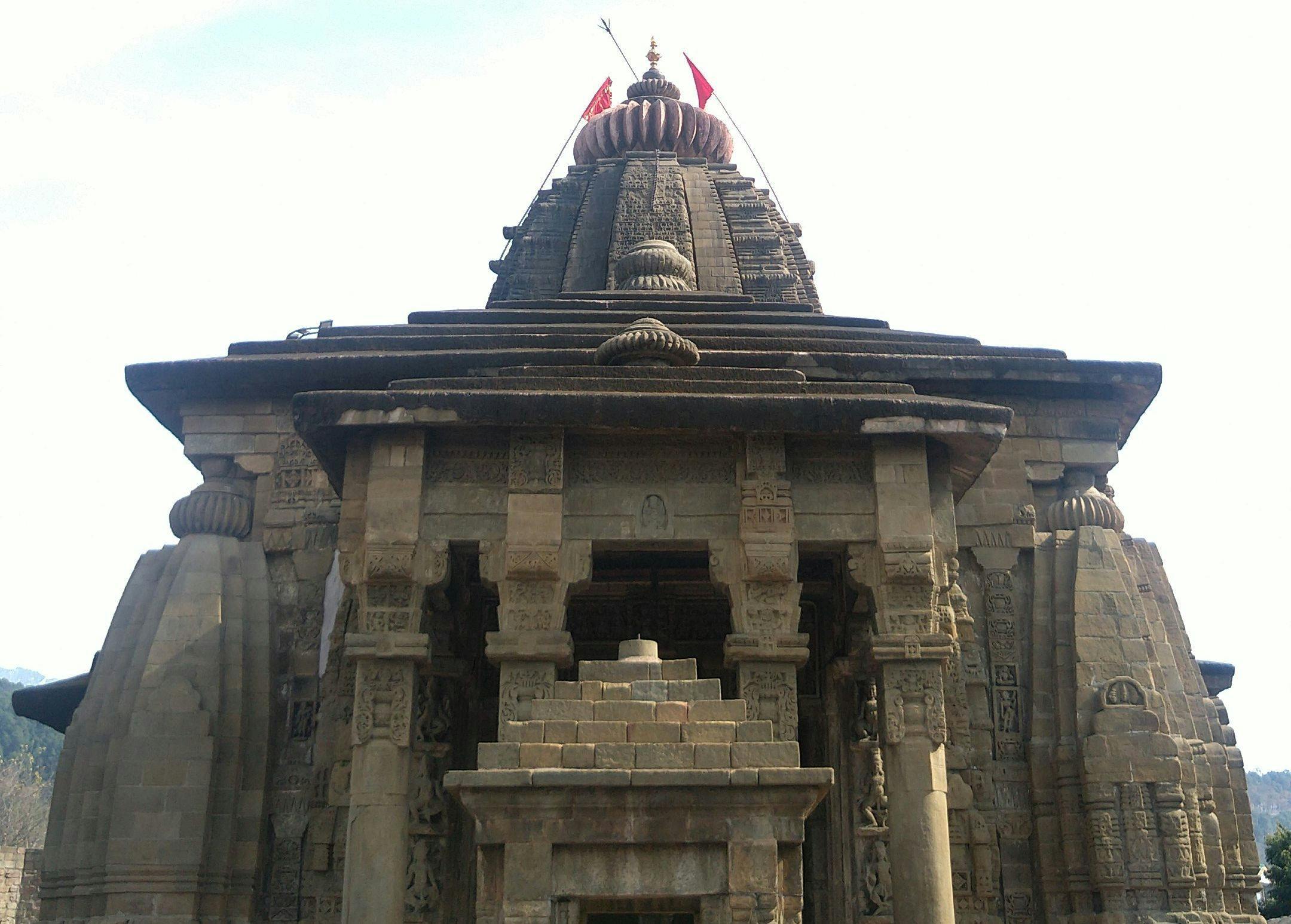 The front of the temple