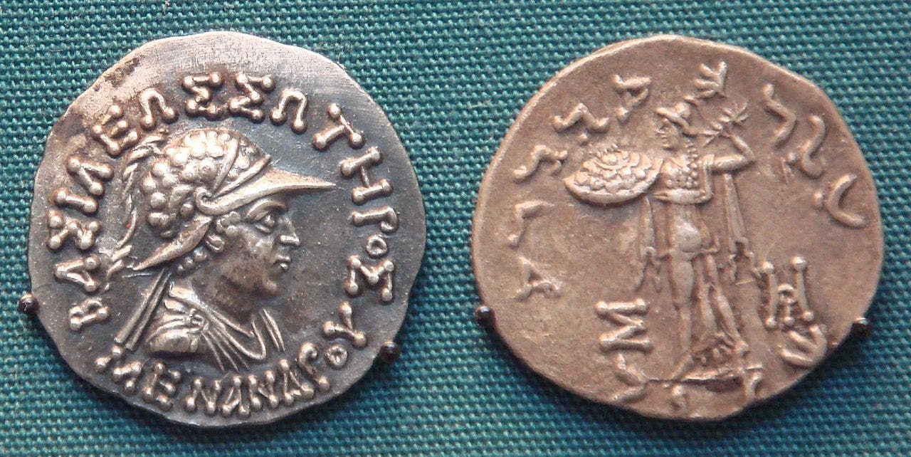 Periplus mentions how the coins of Indo Greek King Menander I were used in Bharuch