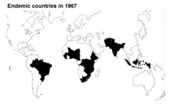 Endemic Countries in 1967