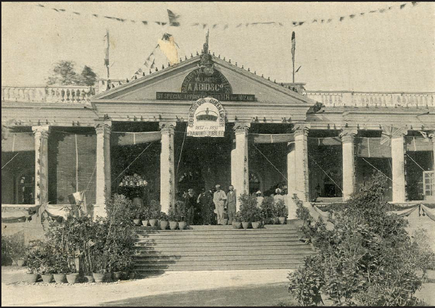 Department store at Abid Circle in Hyderabad circa 1897