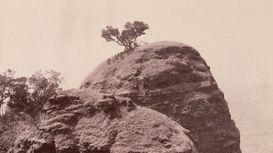 The famous one-tree hill of Matheran