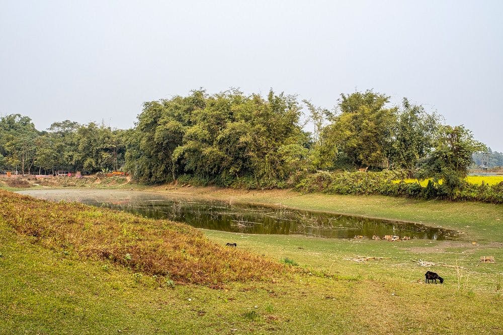 Remains of the moat of Rajpat Fort