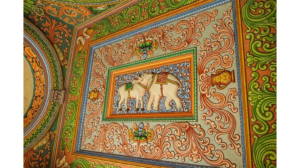 Interiors of the Sarasvati Mahal Library