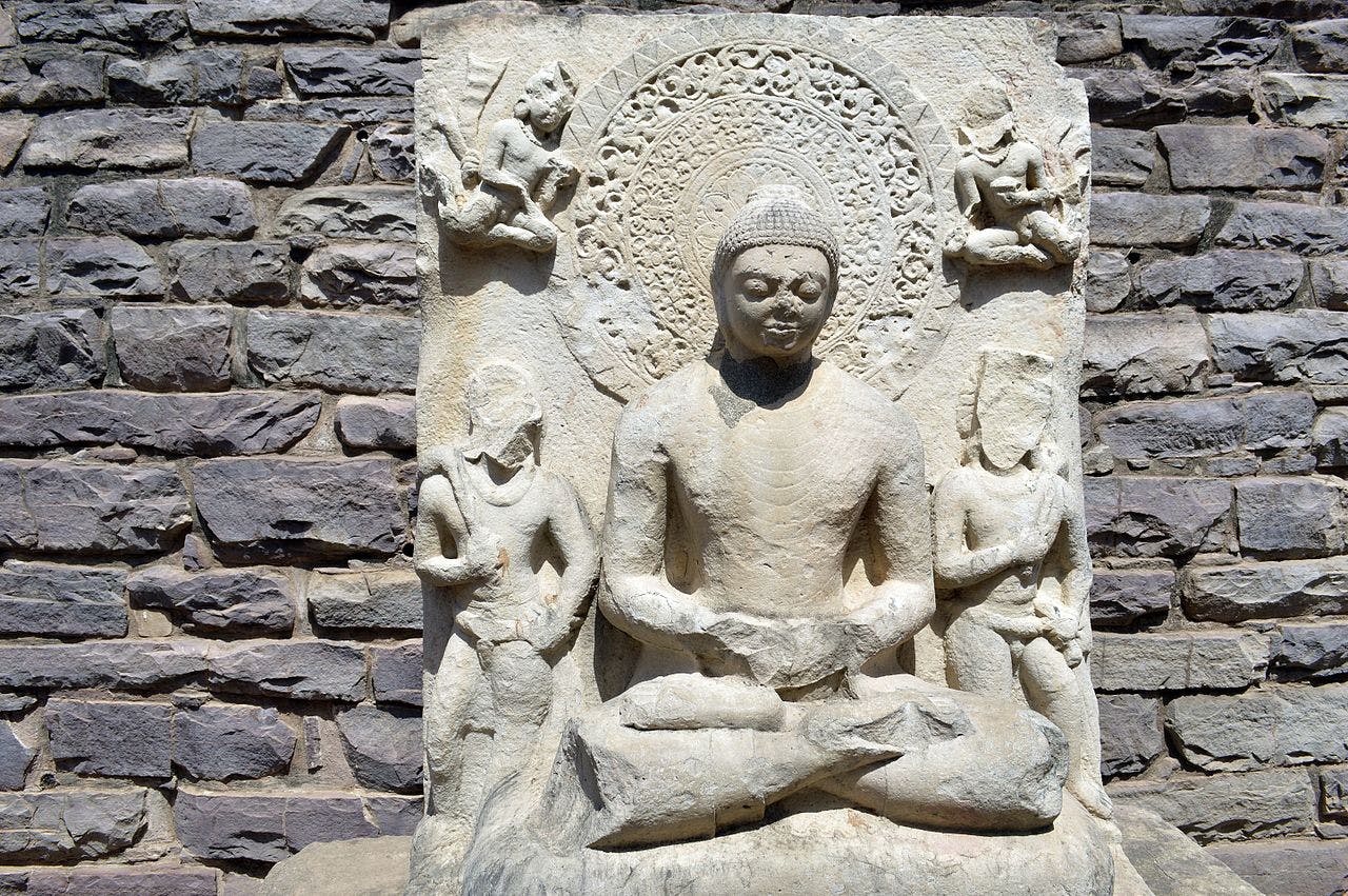 Statue of Buddha in the complex