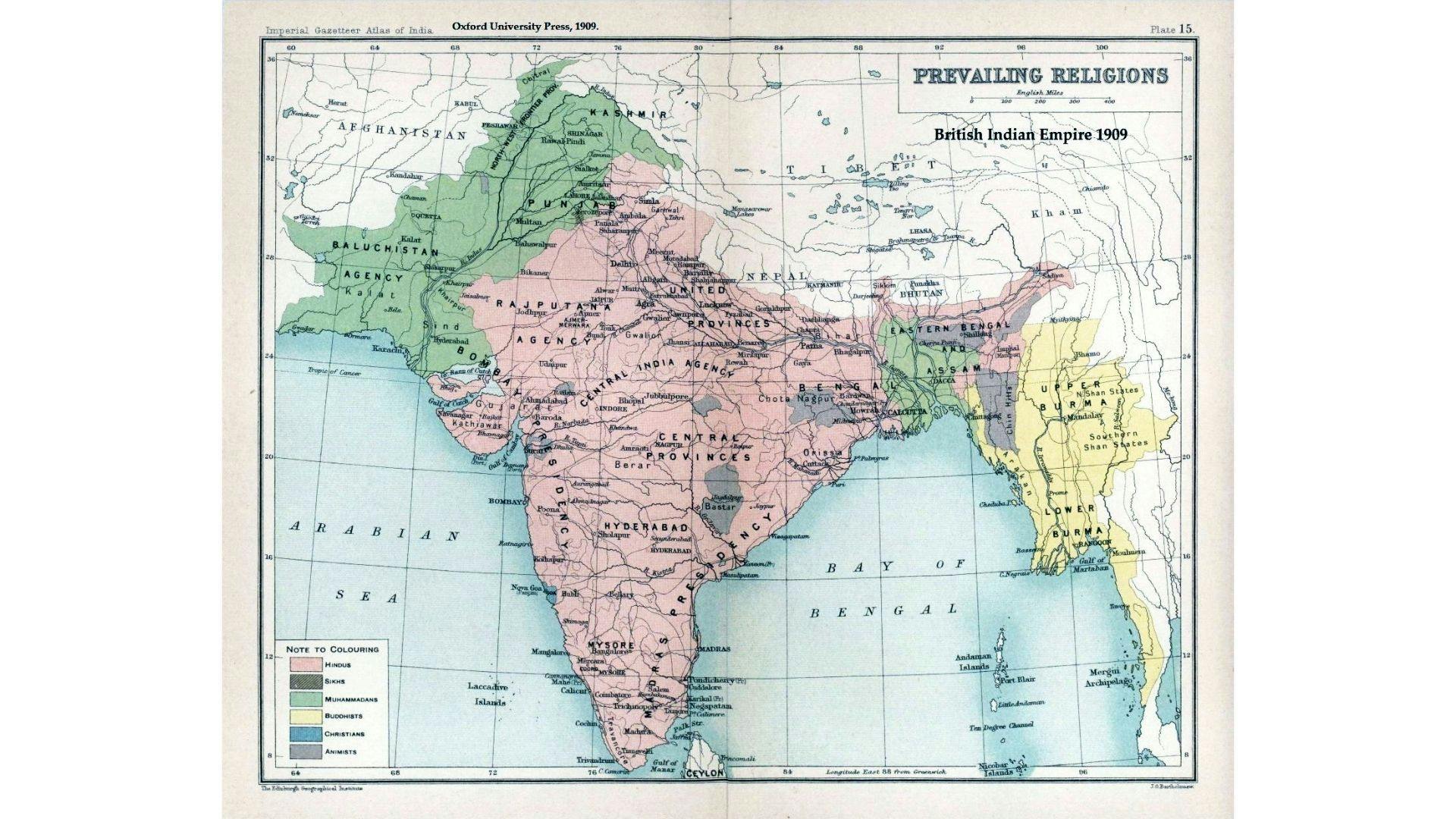 British Indian Empire Religions | Wikimedia Commons